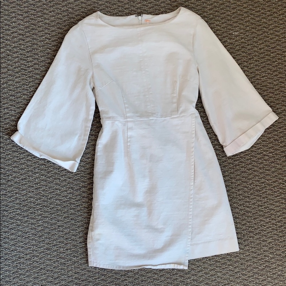 Free People White Bell Sleeve Dress Size 0